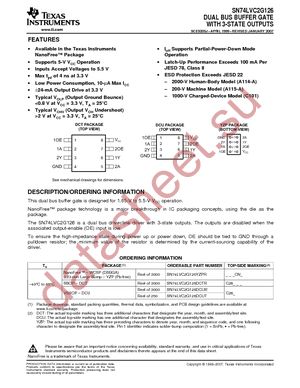 SN74LVC2G126DCTR datasheet  